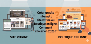 site vitrine ou boutique en ligne en 2026