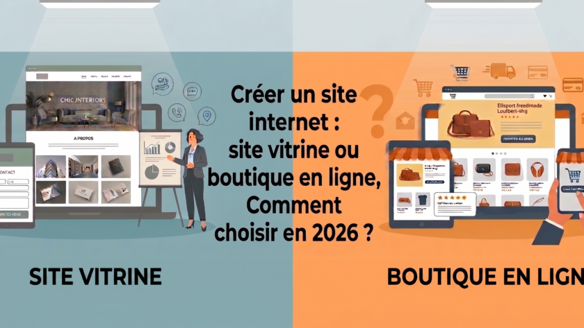 site vitrine ou boutique en ligne en 2026