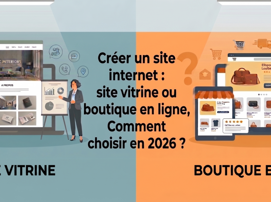 site vitrine ou boutique en ligne en 2026